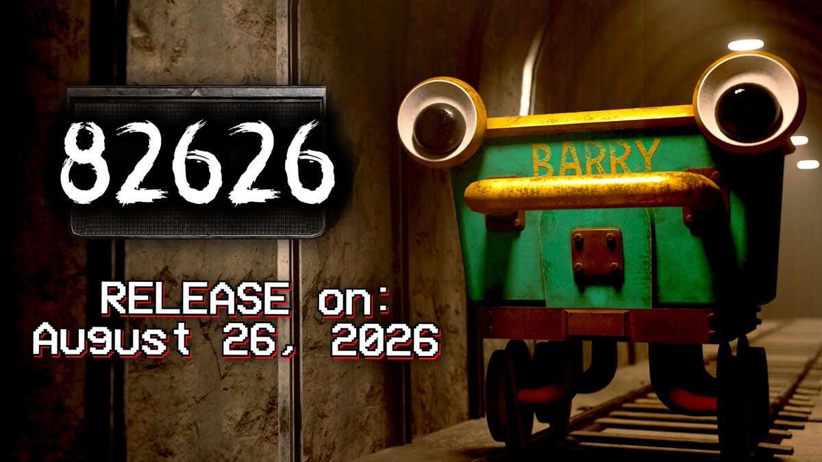 Fantime_Horror's tweet photo. 📅 PPT Multiplayer RELEASE DATE

The new #PoppyPlaytime multiplayer game is scheduled for release on August 26, 2026. 👀
👉 That is the date assigned to the title "Experiment 82626". https://t.co/eduAYRF5h0