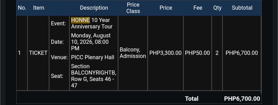 patchinggerzee's tweet photo. WTS/LFB
2 Balcony tickets to Honne 10-year Anniversary Tour Mon, Aug 10

Meet-up: Makati or BGC

#Honne #Honne10YearsTourManila https://t.co/n3g68zoFDM