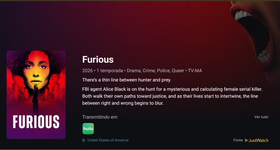 andregarca's tweet photo. Comecei a assistir da série FURIA (Furious) da Hulu (Disney) e estou curtindo demais. Vale o play, fica a dica aí pra turma. ;) https://t.co/BCsVft0xxr