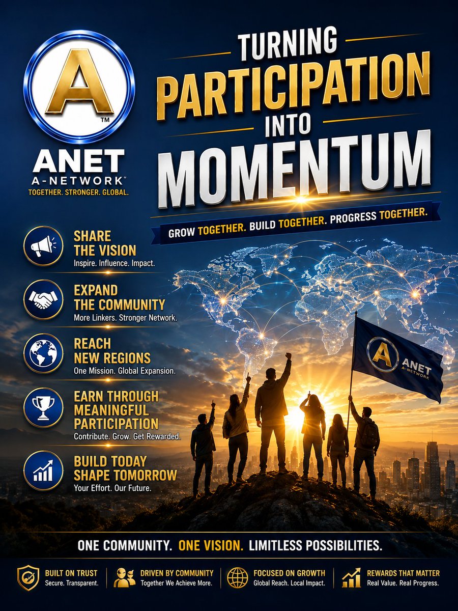 aasifbashir786's tweet photo. TURNING PARTICIPATION INTO MOMENTUM
The Global Growth Program highlights an important idea: ecosystem growth becomes stronger when the community has a reason to actively participate
🌍 Reach new regions
🔥 Grow together. Build together. Progress together.
#Anetwork #wANET #ANET https://t.co/gYA3qM4VtD