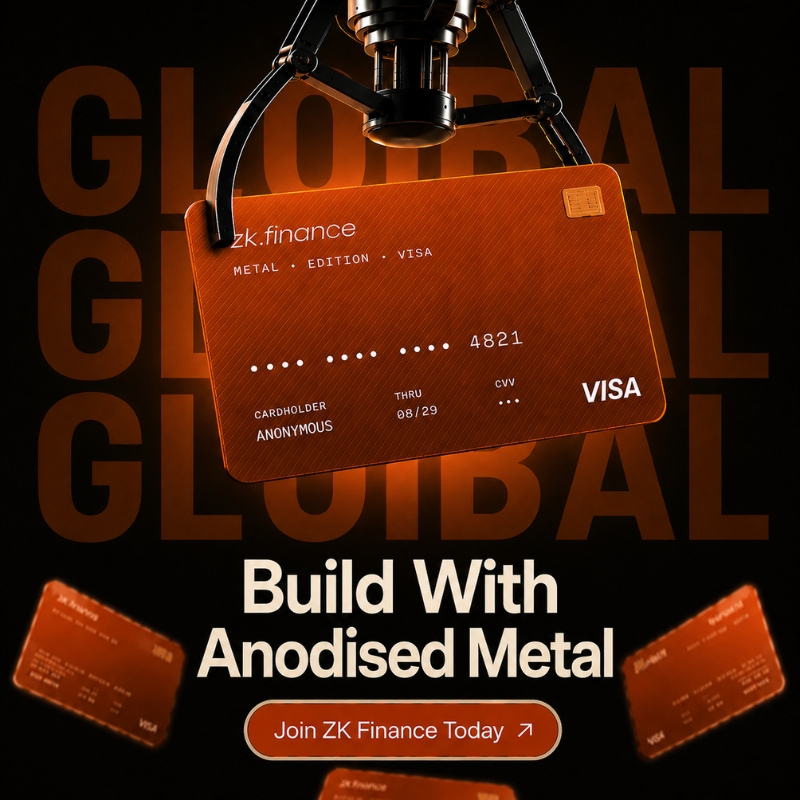 zkfinofficial's tweet photo. Global by design. Metal by choice.
Meet the https://t.co/nsZl34XiRy Cardโbuilt for wherever crypto takes you.
https://t.co/doQCmcSBbb
.
.
.
$ZKFINE #zkfin #zkfinance #DeFi3 #Web3โโ https://t.co/lyiyJabhjI