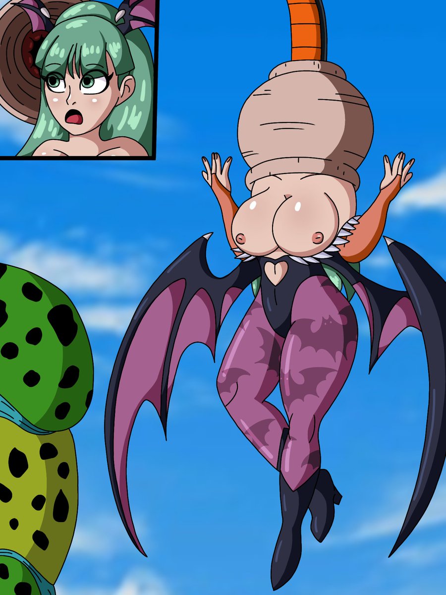 BootyCell's tweet photo. Happy vore day everyone, i don't really have that much to say so enjoy this drawing of Morrigan getting absorbed by Cell

#cellabsorbs #vore #tailvore #VoreDay2026 https://t.co/h6jUE5tcBK