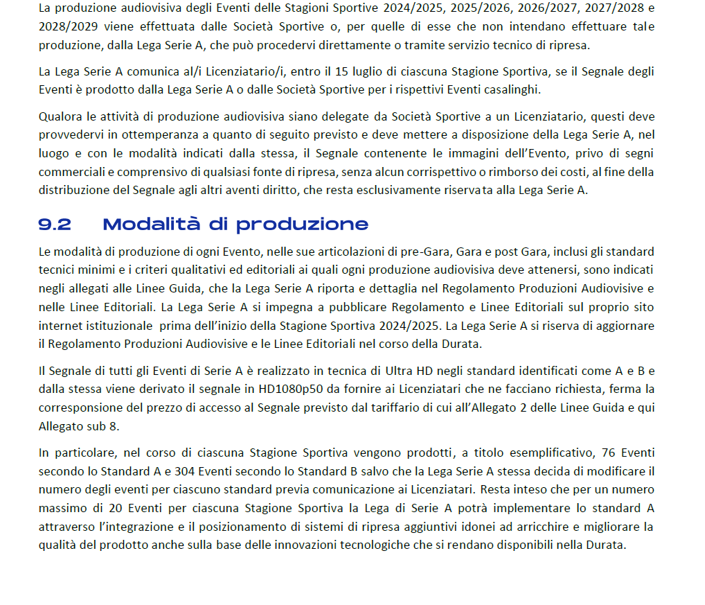 Pierre82447995's tweet photo. Altra porcheria della Serie A-ss by De Siervo

Nel 2024 nel bando veniva specificato che TUTTE le partite erano prodotte in Ultra HD (4K)

Da quest'anno, aggiornamento al 7 agosto 2026, ora saranno prodotte TUTTE in HD 1080 SDR

Per chi vuole il 4K HDR (come Sky), ora deve pagare https://t.co/62P4CCwfeQ