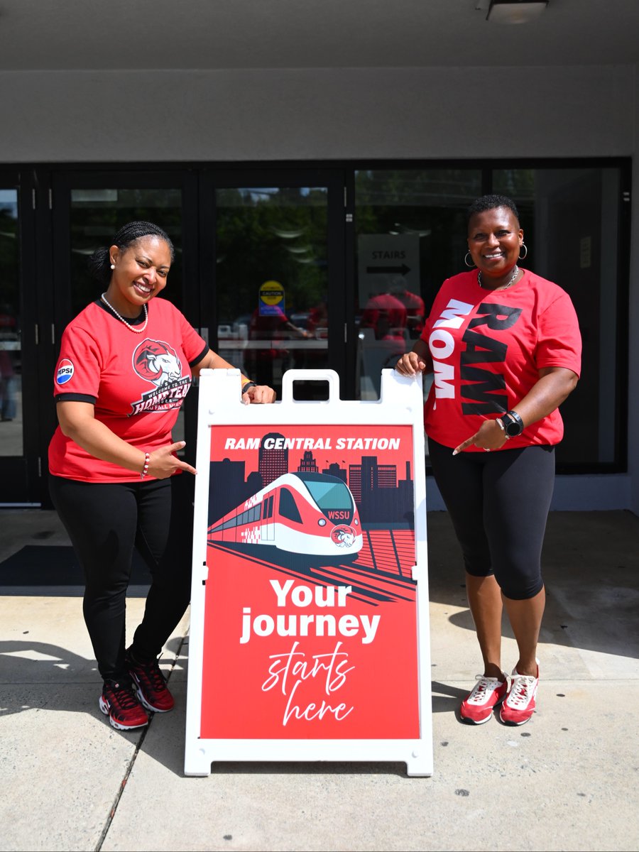 WSSURAMS's tweet photo. Our new Rams are taking care of business and becoming #RamReady at Ram Central Station. #WSSU's one-stop shop is set up in Anderson Center to help students complete their enrollment steps and become all clear for move-in. https://t.co/nyGk2zr1xx