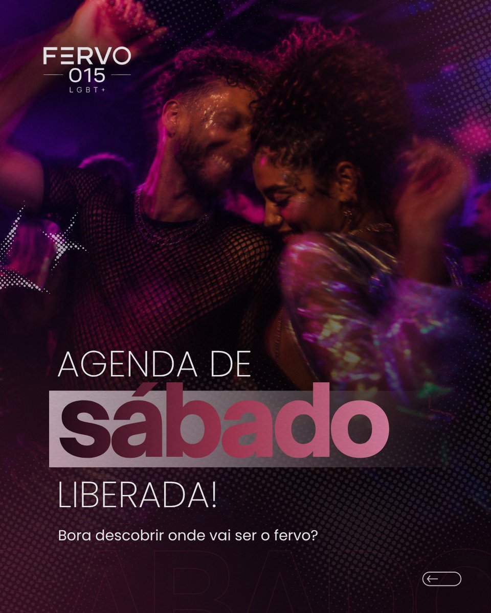 fervo015's tweet photo. Sábado em #Sorocaba tá daquele jeito: você escolhe um fervo… e acaba saindo com vontade de ir em cinco! 😮‍💨

Tem festa para todos os gostos, pop, funk, alternativo, indie, shows… ufa! ✨🏳️‍🌈

#LGBTSorocaba #SorocabaLGBT #SorocabaGay #LGBT https://t.co/A3IfXzb8Q0