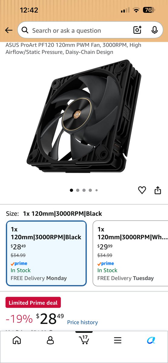 ExtraSuperEvil's tweet photo. Do I swap out the top two fans for some proArt fans that are on sale or keep the phanteks t30s

#peripherals #formdt1 #ncase https://t.co/iYfqRxXZiA