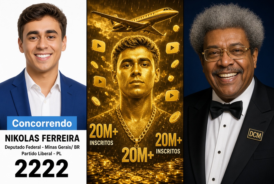 ProfessorBellei's tweet photo. Não me arrastarei na correnteza que se debruça sobre o inchaço patrimonial de Nikolas Ferreira, aquele salto, quase milagroso, de trinta e seis mil reais em 2022 para quase quatro milhões em 2026. A analogia esportiva, a meu ver, não se aplica. Compará-lo a Ronaldinho Gaúcho seria torpeza, pois tal paralelo já serviu ao Lulinha; nada mais distante quando se trata do Bezerro de Ouro.

Recordemos: Nikolas é o Midas das redes. Tudo o que o rapaz toca, ou, melhor, tudo o que grava, transforma-se em ouro puro. A monetização de vídeos que ultrapassam vinte milhões de visualizações no YouTube alcança cifras estratosféricas, e ele não se limitou a uma única proeza nessa plataforma. Foram incontáveis as “bombas” que viralizaram. Isso enche as burras de qualquer mortal e, diga-se sem hipocrisia, de forma honesta.

O pecado de Nikolas não foi enriquecer. Foi ostentar-se rico. Partiu de origens humildes e hoje se perfila como um Don King do boxe político: promove a própria bancada com o mesmo fervor com que o magnata do box promovia seus pugilistas, investindo a popularidade em projeto pessoal enquanto o país e aquele que, literalmente, dá a vida para salvá-lo, agonizam. Enquanto Jair se imola, o garoto ingrato cruza o Brasil em jatinho particular, cordão de ouro ao pescoço, deslumbrado com as vaidades do mundo: a riqueza, o luxo, o poder. Não é a fortuna que ofende. É o indisfarçável deslumbramento.

Não por acaso o chamam Bezerro de Ouro.