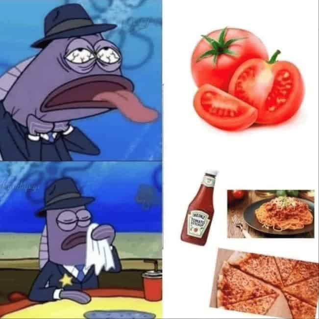 Dronerific's tweet photo. You're literally doing the spongebob fish reacting to tomatos meme.

Men like bloody combat because it appeals to our masculine desire for domination over others.

Period blood is more akin to pissing as it just leaks out of women on its own.

This is just purposeful ignorance. https://t.co/MbolpXaLnA