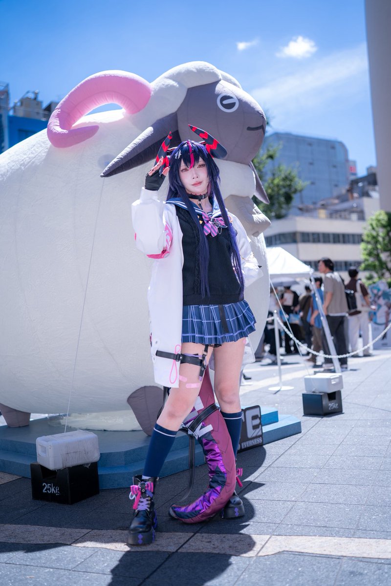 just____potato's tweet photo. 2026.08.08 NTE メェメェ村の大冒険
真紅: 放課後セーラーver
雪村ユノ さん
(＠yukimuraYY2)
撮影対応ありがとうございました
#NTE 
#NTEメェメェ村集合
#メェメェ村の大冒険 https://t.co/VeMy2BFDWA