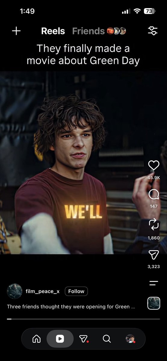 lucaemck's tweet photo. i’ve been seeing clips from the new green day movie online yet i can’t seem to find the them anywhere official. my guess is this is either a new marketing strategy where clips are being sent to movie clip accounts or someone just leaked the movie. they all include release date https://t.co/WXMuKtd8Jl
