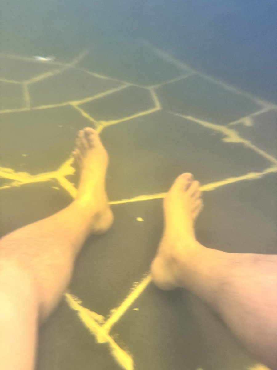 CqSneaker's tweet photo. 脚一伸进水里，鱼就游过来了🤣 https://t.co/uZOJCr9Gwu