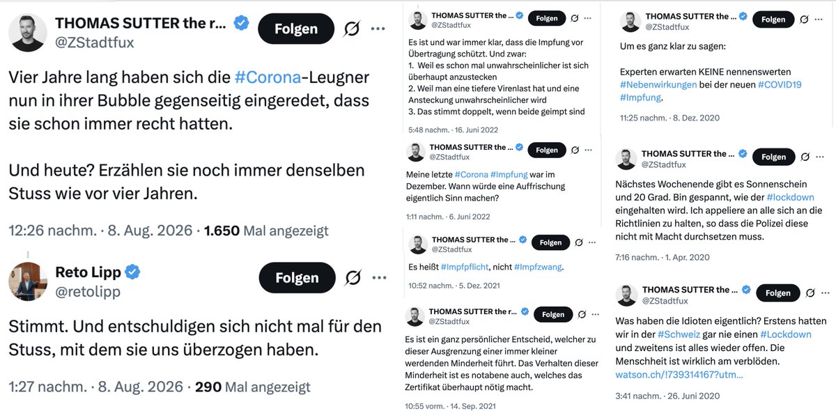 storymakers_mz's tweet photo. Diese linken Typen - einer von @SRF das bis heute nicht über #RKIProtokolle berichten will - werden nie wieder aus Leugnungs- und Projektionsverhalten infolge kognitiver Dissonanz rausfinden und sich entschuldigen, dass sie in wesentlichen Punkten falsch lagen. #RichtigErinnern https://t.co/eC5WcUjMMR