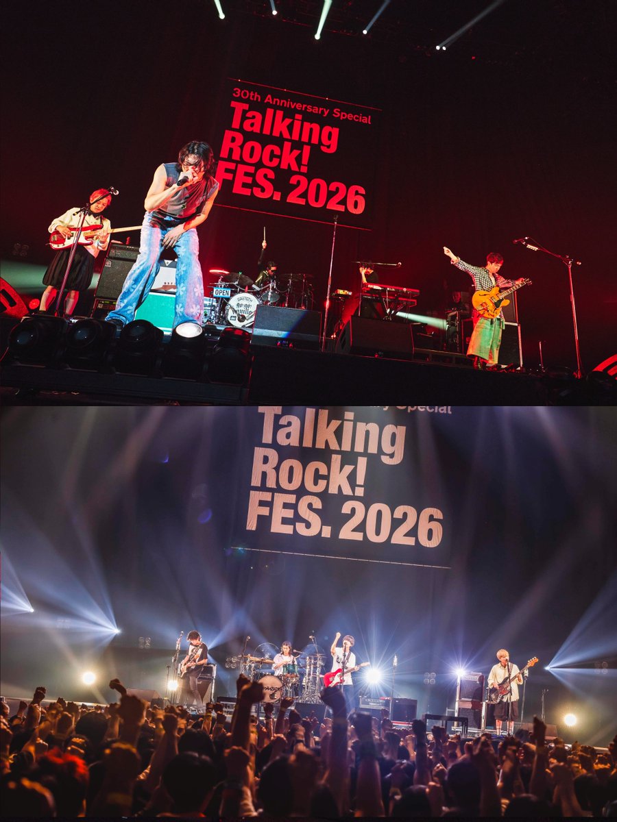 yoshikawanao's tweet photo. #TalkingRockFES.2026 神戸編1日目が終了!!

いつの時代もロックバンドはカッコいいってことを出演の7組がしっかりと示してくれて、それを心から楽しむお客さんの姿が最高にカッコよかったです!!

ご来場の皆さん&amp;出演者の皆さん、ありがとうございました!!

#TalkingRock!#トーキングロック!#トーキン https://t.co/Y5CiYcBiRP