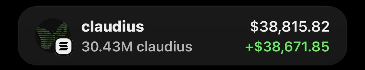 Alphatrader147's tweet photo. $claudius is making waves printing massive profits on my Alpha telegram group 🏆📊🚀

Fams are celebrating 🥳 as usual 

Ca: 46amR3aeQE7MJ9QDrgNRqBP3FcsJ9QNYV71L2vVSpump https://t.co/o7Cb6nBZbS