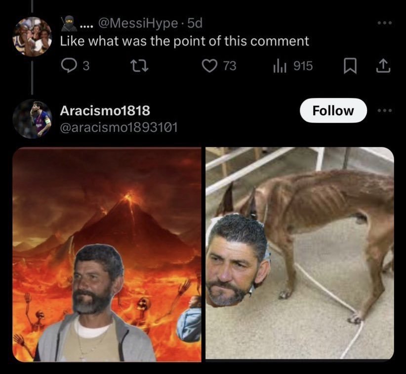 NoodleHairCR7's tweet photo. I hope no Ronaldo fan ever stoops to this level https://t.co/lJa73pzidR