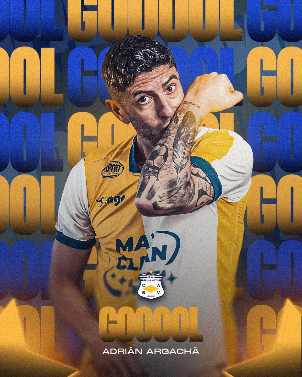 CABellaVista's tweet photo. 😘 𝐀𝐃𝐑𝐈𝐀́𝐍𝐍𝐍𝐍

⚽️  Cayó por el segundo palo y con una tremenda volea abre el marcador.  
🕒 34’ [1-0] 

#GarraYCalidad | #SomosBellaVista https://t.co/bhNHAn5uE8