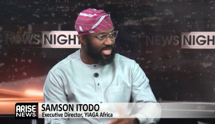 ARISEtv's tweet photo. Samson Itodo says civil societies and media will closely monitor Osun’s election process, expose any attempt to manipulate the outcome. https://t.co/LLaNzpTO5z https://t.co/2XraF4cesR
