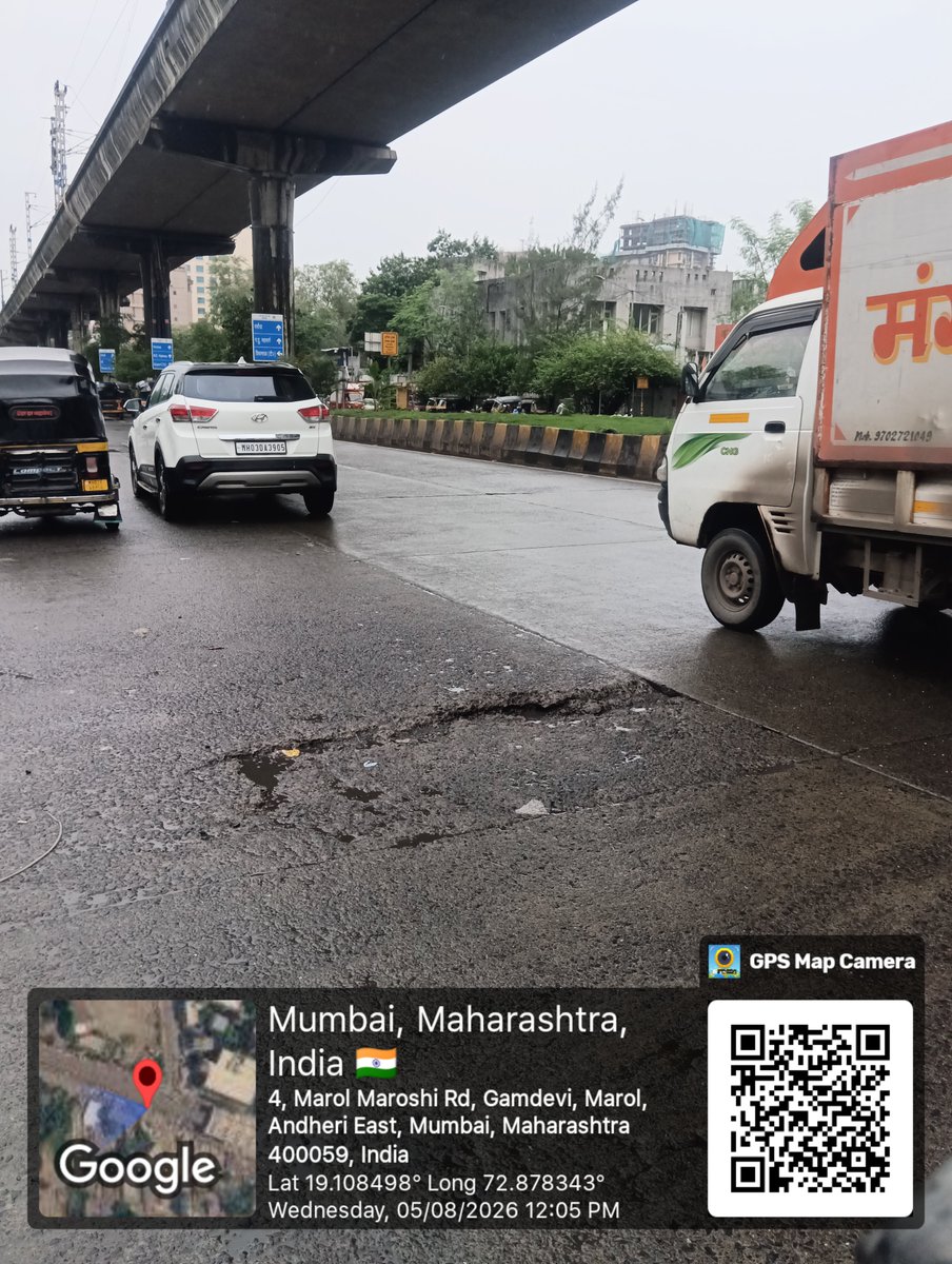 SiddiqueHu's tweet photo. Thank you R.E. Nisha Dalvi (S.E. - K/East Ward 86) and @mybmc for the prompt action in attending to the complaint at Andheri-Kurla Road, opposite the petrol pump (Chimatpada, Marol). Appreciate the quick resolution and dedication to maintaining our roads!
тАЛ#AndheriEast #Marol https://t.co/woL5OXKL4K