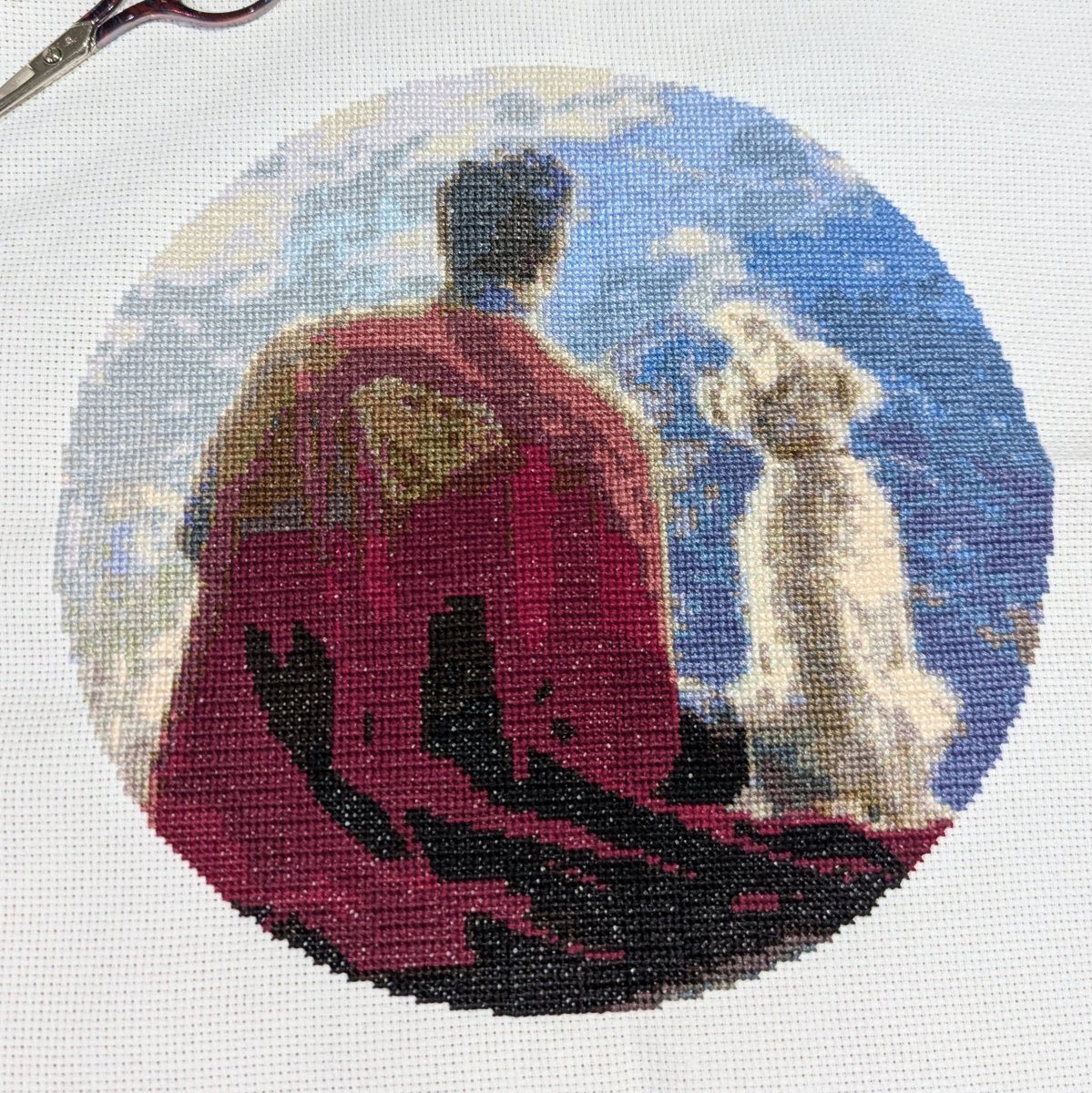 fromching's tweet photo. Superman &amp; Krypto
Finished 😘

#クロスステッチ #crossstitch https://t.co/6tZVVyn4bT