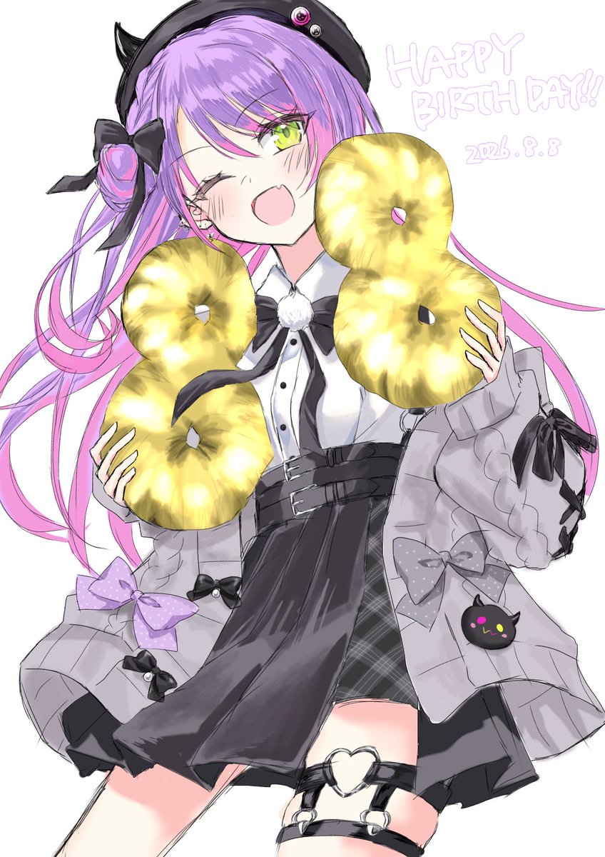 ayase_87's tweet photo. トワ様！！お誕生日おめでとうございます！！🎉
 #TOWART  #常闇トワ生誕祭2026  #ホロライブ  #イラスト https://t.co/Fsuzl6yp41