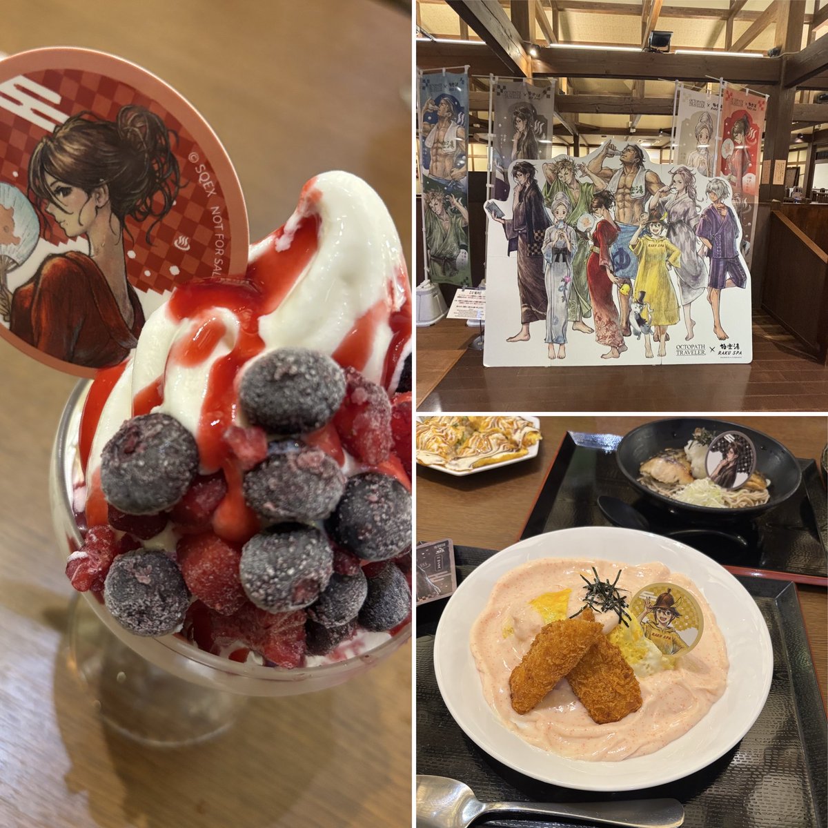 Armdsss9's tweet photo. コラボ料理も食べて来たし

収集癖オタクだから
戦利品もしっかり買った＾＾

マフラータオルだけ納品遅延あって引換券貰ったからもう一回ぐらい行くかも🤚

#オクトバス https://t.co/VpbQ0LdJqS