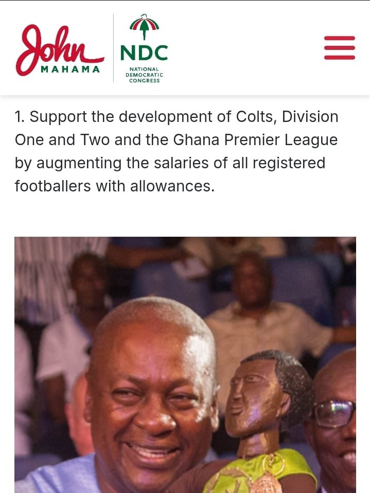 sonofjacob98's tweet photo. These are the promises Mahama made for the Sports industry.

Zero promises fulfilled https://t.co/zYPi82HUWG