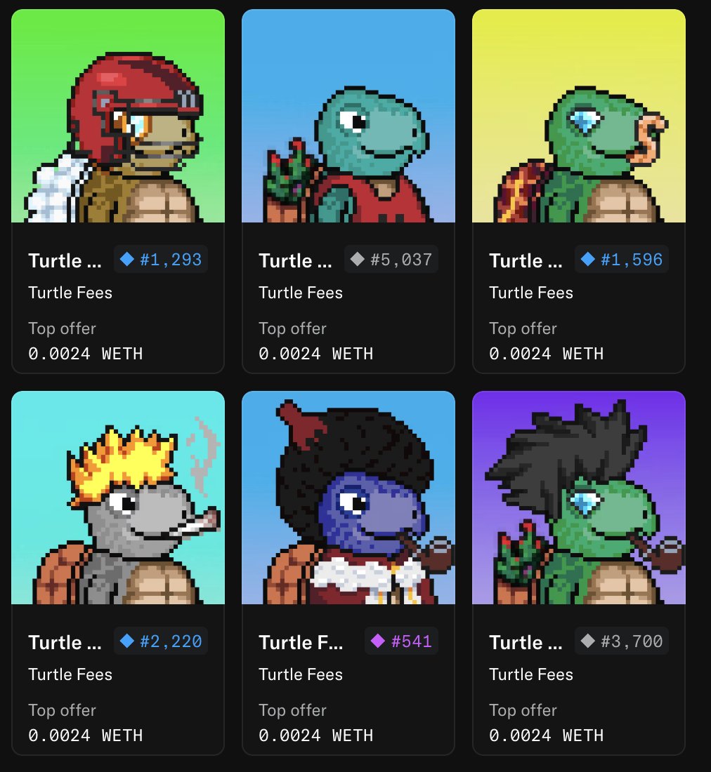 hoodermon's tweet photo. GIVING BACK! 5x TURTLEFEES 🐢

Including 1x RARE #541 🚨

To enter:
1. Like + RT + Follow me 🔄
2. Drop wallet ⬇️

Grok picking winners. 🤖 https://t.co/F9pFtXala4