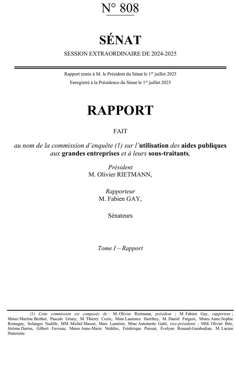 JLMPourTous's tweet photo. Merci @fabien_gay pour ce travail colossal.
Rapporteur de cette commission d’enquête, vous avez obligé le débat public à regarder là où le pouvoir préférait le brouillard : au moins 211 milliards d’euros d’aides publiques aux entreprises.
Pendant qu’on demande sans cesse des « efforts » au peuple, votre rapport pose enfin les vraies questions : où va l’argent public, pour quels résultats et avec quelles contreparties ?
Merci d’avoir mis ce sujet sur la table.
https://t.co/Z6GOOOU3bk