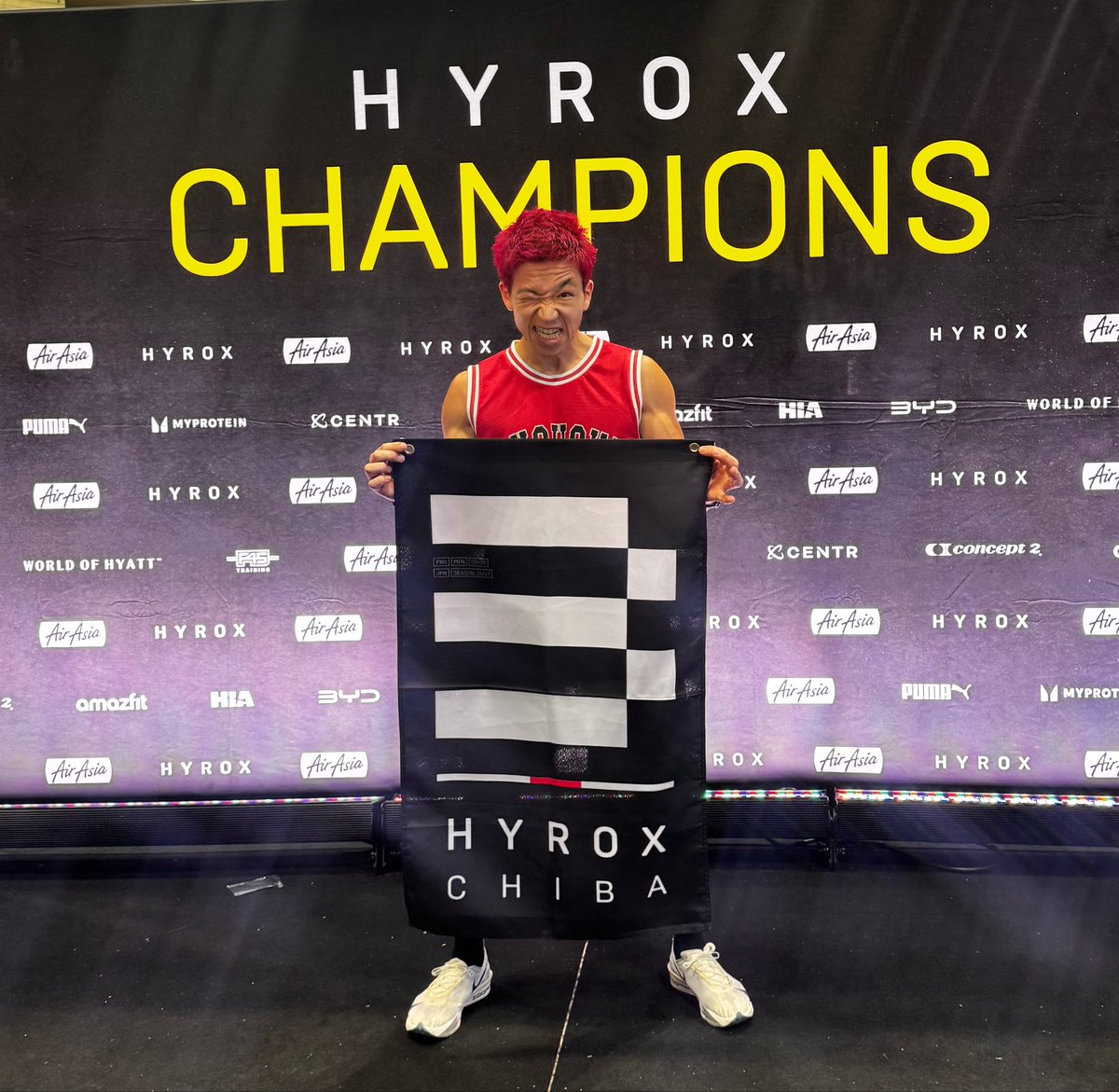 nishidaman1's tweet photo. 【結果報告】
HYROX千葉大会シングルプロ戦
なんと3位になりました！！！

1時間7分36秒

目標としてた表彰台と68分切りを
達成しました!!!!!まじで嬉しかった🔥

来年の世界大会出場に向けて
11月上海で優勝目指します🏆
沢山の応援ありがとうございました。

@crystal_gym_n https://t.co/ipKvcDMJuu