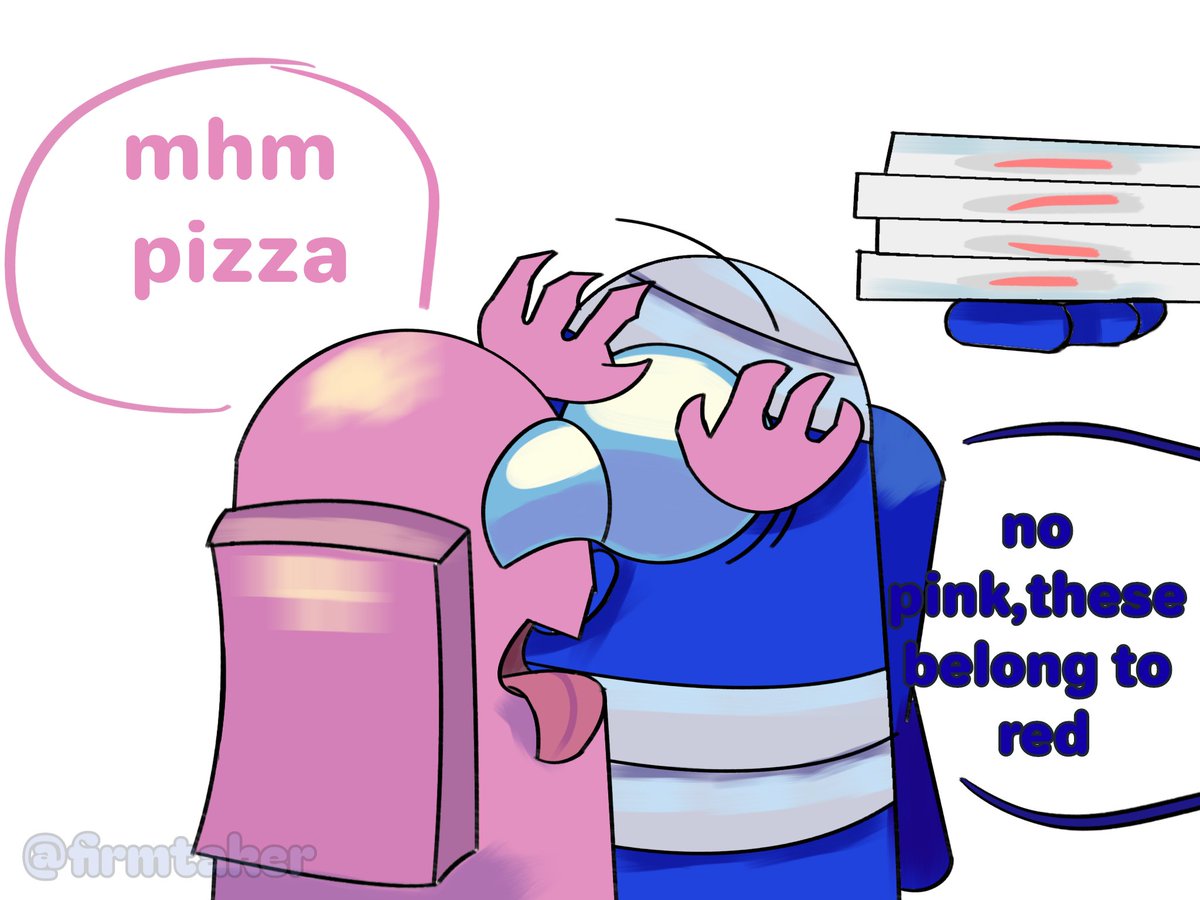 firmtaker's tweet photo. Mhm pizza🤤🍕
#rodamrix #amongusfanart #amongus
#AmongUs https://t.co/RsDdjJ34yd