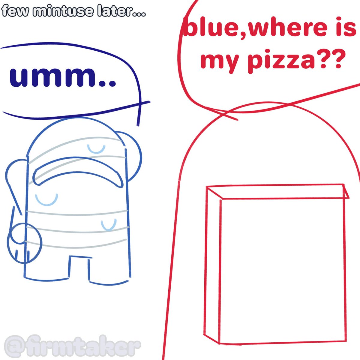 firmtaker's tweet photo. Mhm pizza🤤🍕
#rodamrix #amongusfanart #amongus
#AmongUs https://t.co/RsDdjJ34yd