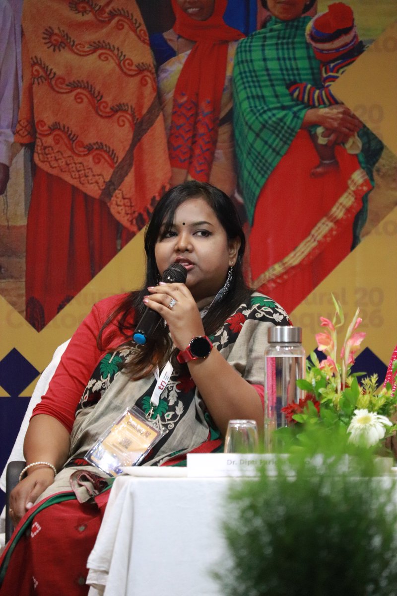 TRIFoundation's tweet photo. “Own Source Revenue should not become a burden through taxation alone. It must be supported by increased income opportunities. Addressing the knowledge gap through training for Gram Pradhans and local representatives is crucial for effective OSR generation.” - Dipti Paridhi Kindo, Former Senior Consultant, 16th Finance Commission of India

#IndiaRuralColloquy2026 #TRI #NewDelhi #RuralIndia #Jharkhand #Ranchi