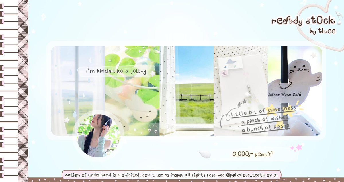polkalove_teeth's tweet photo. ⠀⠀ ⠀ ㅤㅤㅤㅤㅤㅤㅤ
⠀ֶָ֢ 🦷🪥  mhee!  mohon  bantu  repost  ya,  teehee!

࣪𓏲ּ ₊5  tenderly–made  by  faé  ::  layout  wonhee,  moka,  iroha,  minju,  &amp;&amp;.  yunah  ready   to   be   added   to   y𖦹ur   magical  collecti𖦹ns .. 💭  #bealanja  #zonauang
ㅤ⠀ https://t.co/svaPbY4AjA