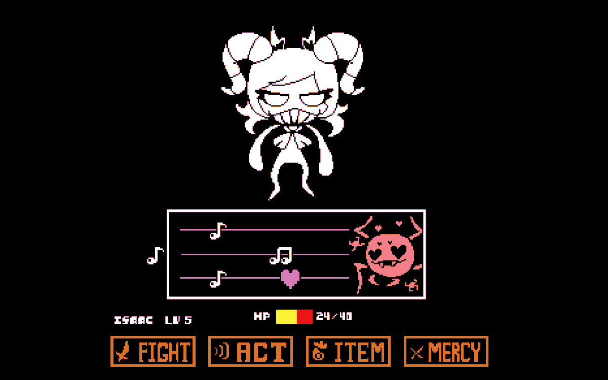 Darkercape's tweet photo. Also, here's some old I dug up! I smushed Isaac and Undertale because it was funny, probably. #undertaleㅤ #tboi https://t.co/CB0EoS6eYA