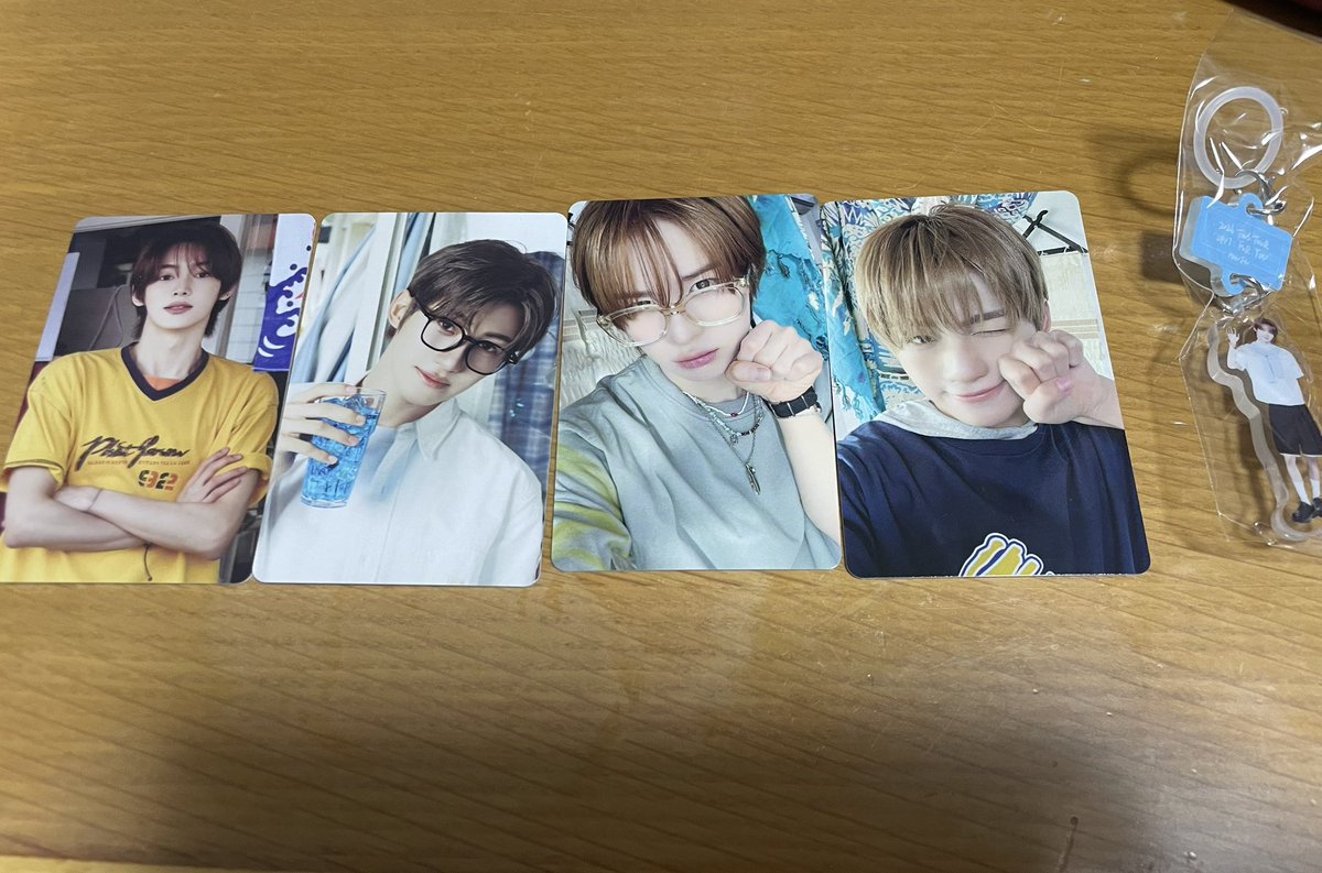 ricoteyan's tweet photo. TWS SODA SODA トレカ　
24/7 for you カプセルトイ

譲:画像のもの ハンジン　ジフン　ギョンミン　ハンジン(カプセルトイ)
求:画像シニュor カプセルトイ同種(シニュ)

郵送、9/12 or13直接お渡し
どちらも対応可能です🙂‍↕️

#TWS交換
#TWS https://t.co/X59tMQTUk3