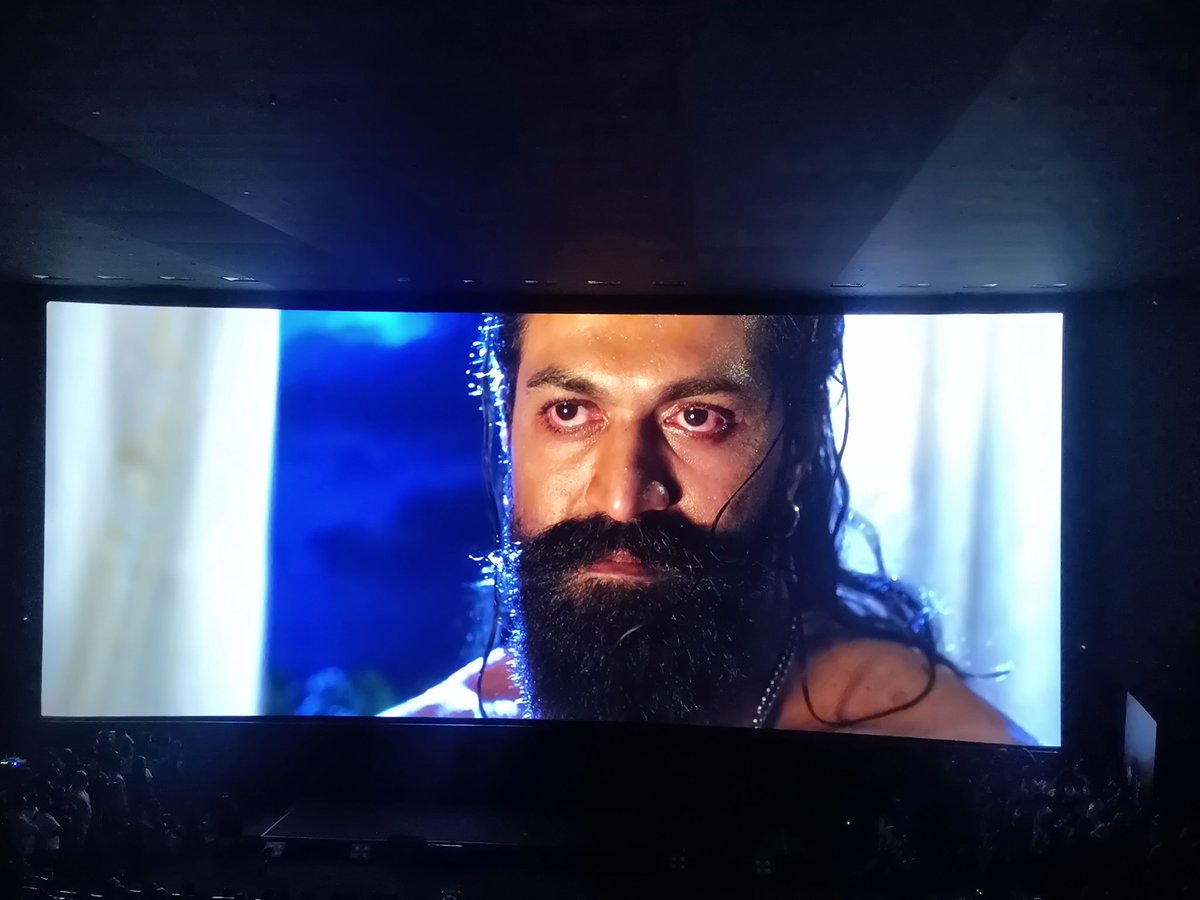 TeamYashFC's tweet photo. BOSS on Big Screen 🔥🔥

#Yash @ThenameisYash 
#YashBOSS  #ToxicTheMovie https://t.co/8dmfMalTdC