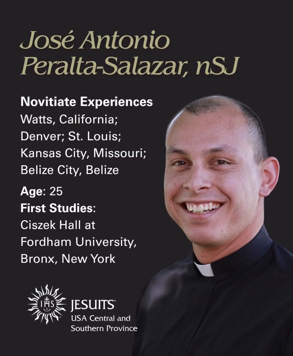 jzipple's tweet photo. Younger Jesuits of the @jesuitsUCS province gathered for a Holy Hour last night to pray for our three novices professing today their First Vows.  Pray with us for Sergio Gómez, Valentin Lobatos and José Antonio Peralta-Salazar. AMDG https://t.co/2lUGvdFhxf