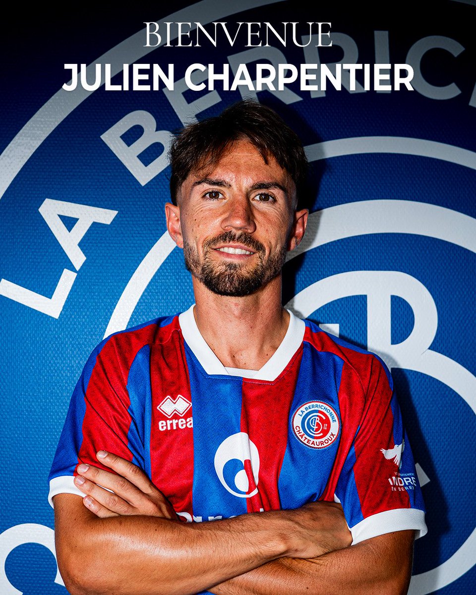 LaBerrichonne's tweet photo. ✍️Julien Charpentier rejoint les Bleu et Rouge !

En provenance du Bourges FC en National 1 (ex National 2) , le milieu de 30 ans viendra renforcer l’entrejeu et apporter toute son expérience à l’équipe ! 💙❤️ https://t.co/I7d3hs5mAg