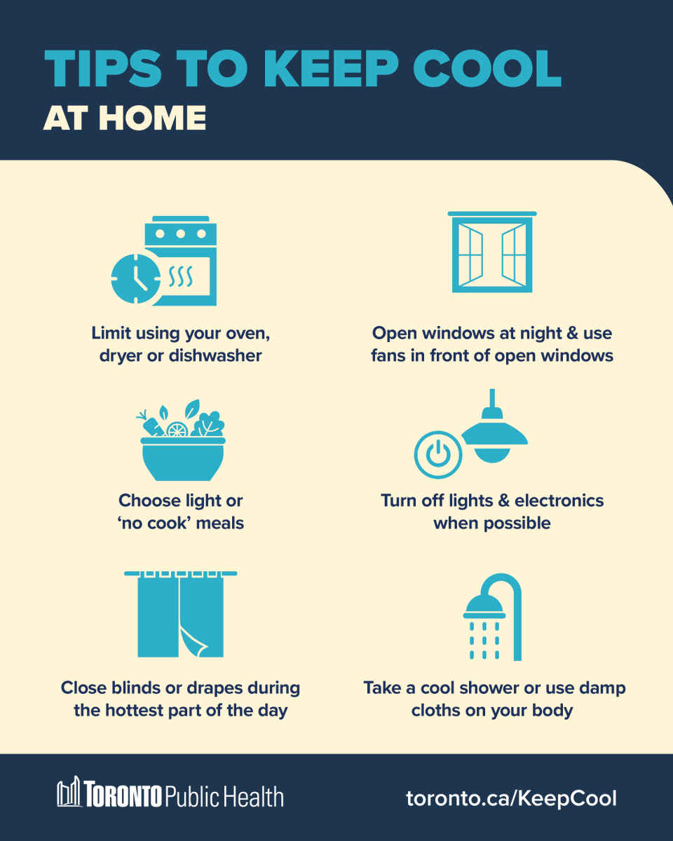 TOPublicHealth's tweet photo. Follow these tips to #KeepCool at home.
To find a cool space near you, call 311 or visit https://t.co/BVSruGNPZw https://t.co/EEm4Y3tTUl