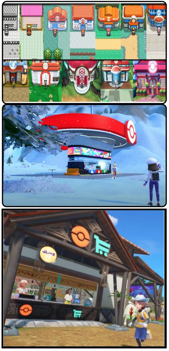 Light_88_'s tweet photo. Evolution of Pokémon Centers 1996-2027. 🏥 https://t.co/rn8B4ZLGcX