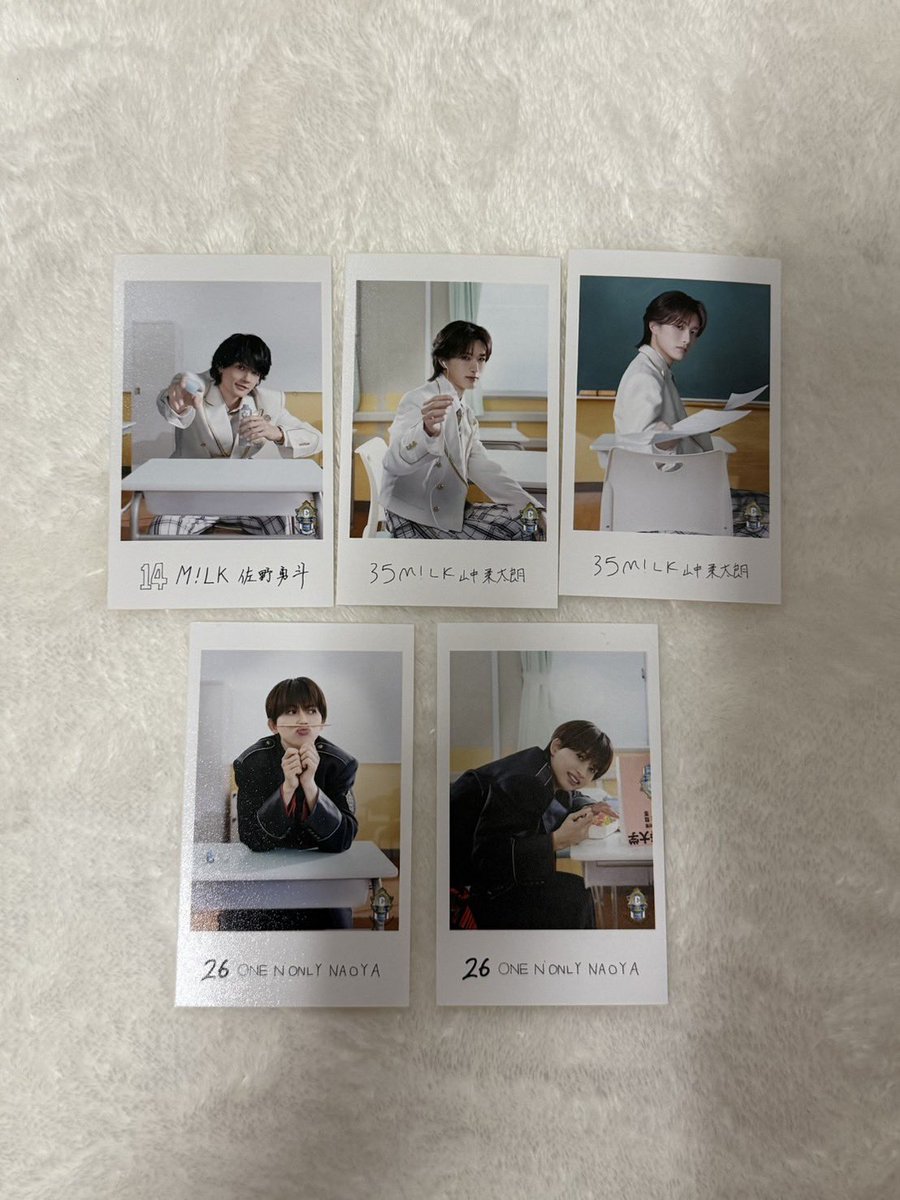 si2_0m's tweet photo. EBiDAN THE LIVE 2026 15th Anniversary エビライ トレカ ミニフォト 隣の席セット 交換

【譲】画像
※佐野、山中、NAOYAは同メンバー同士

【求】佐野（前、左、シークレット）、山中（後、右）、NAOYA（前、シークレット）

お取引方法に関して要相談
お気軽にお声掛けください🙇
#EBiDAN交換 https://t.co/M3tcYqlzqg