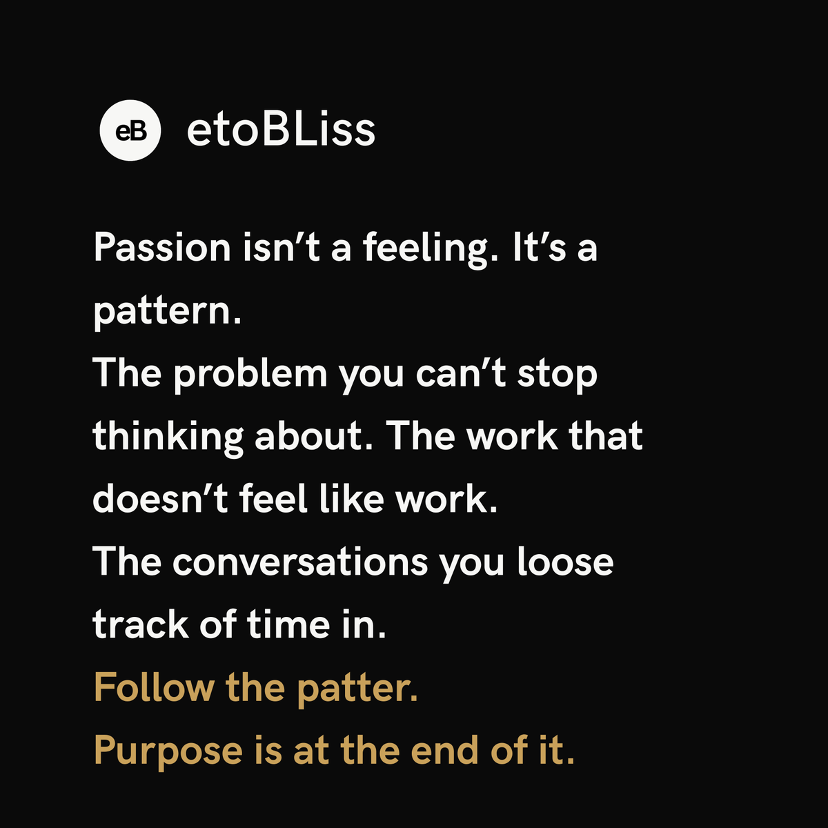 eto_bliss's tweet photo. Nobody tells you this about purpose.

The Becoming. 🖤 https://t.co/xdv4TecUyZ