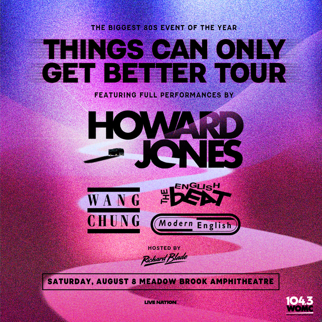 MeadowBrookAmp's tweet photo. Things Can Only Get Better because Howard Jones is at @MeadowBrookAmp tonight! 🩷 

🚘 Parking - 3:00PM
🚪 Doors - 6:00PM
🎶 Music - 6:30PM
🤝 @CUofOU https://t.co/uoLGfcNGNa