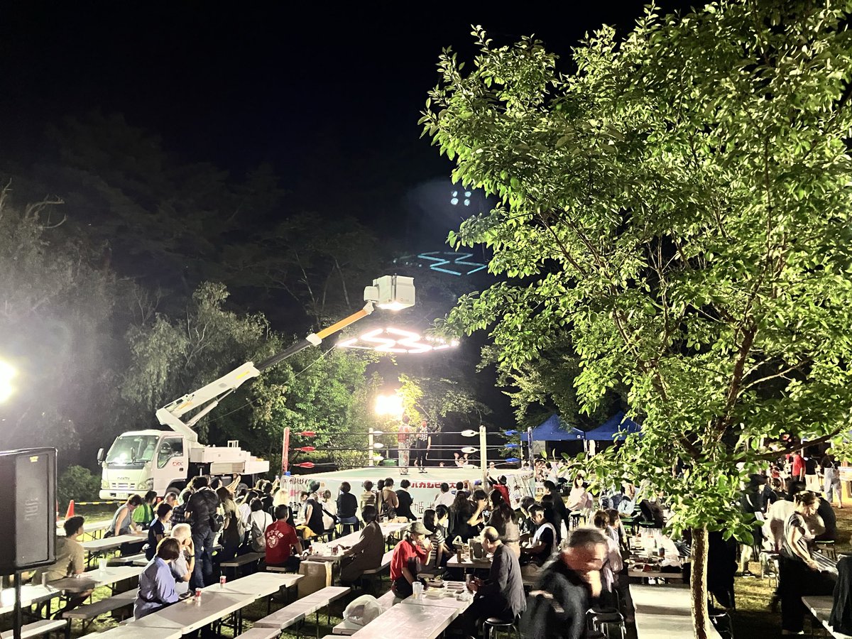 slamdunkm's tweet photo. 今日は会社の納涼祭。
PA担当でした！

準備中に雨に降られて大変でしたが、なんとか元気も持ちこたえて、ラストまで完遂！
阿武隈急行が運休になったり、わらじ祭りが中止になったりするほどの豪雨のなか、遠くからきてくれたみなさん、ありがとうございました！

また来年も一緒に楽しみましょー！ https://t.co/RFEFCLGeUQ