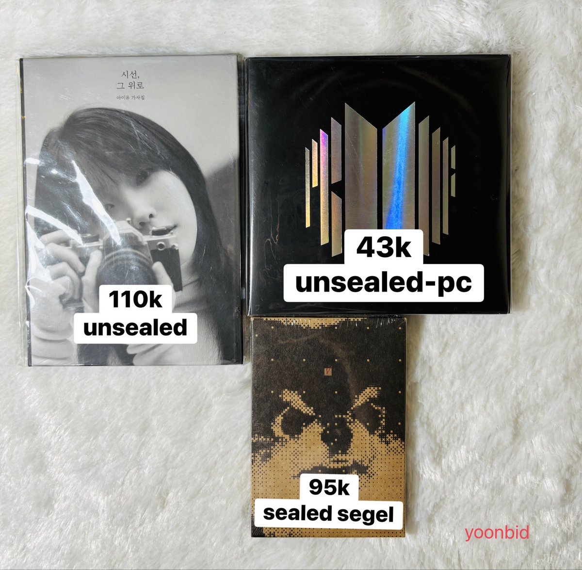 yoonbiid's tweet photo. WTS INA | Want To Sale
Update! clear sale
Help Rt
abb pc bts taehyung, jungkook, jin, suga, j-hope, jimin, namjoon, iu
โ
condi by dm
โ
bisa oren
โ
keep event with dp
๐ต split pay, exc admin pckโ
๐ dom jatim
mention after dm
tag #wts #bts #wtspc bts suga https://t.co/YmnrYFyo6F