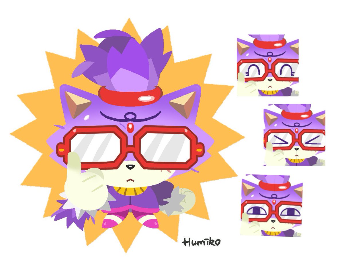 Abandonsea's tweet photo. 👓🐱
#blazethecat https://t.co/dpVoI546Uz