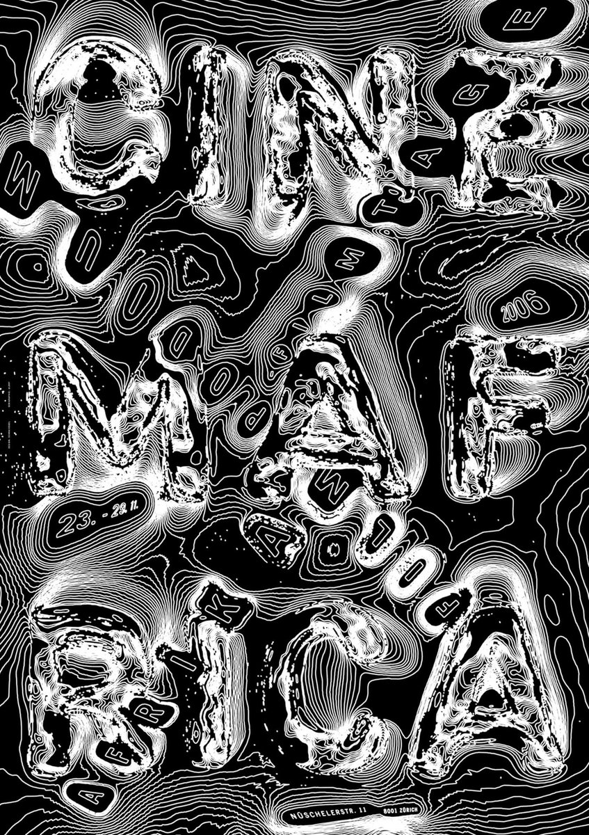 hollycurates's tweet photo. AGI is here.

i mean, here’s AGI’s amazing online archive: 4.5k+ works by members of Alliance Graphique Internationale, spanning over 70 years of graphic design. an absolute rabbit hole for anything graphic design related, from posters to typography and everything in between. https://t.co/IdtLVnyWDk 

1/ Karl Oskar Blase, Form No. 34, magazine cover, 1966 
2/ Carin Goldberg, Niklaus Troxler 60th Birthday, poster, 2007
3/ Achim Reichert, Microserfs, poster, 1995 
4/ Ralph Schraivogel, Cinemafrica, poster for the African Film Festival Zurich, 2006