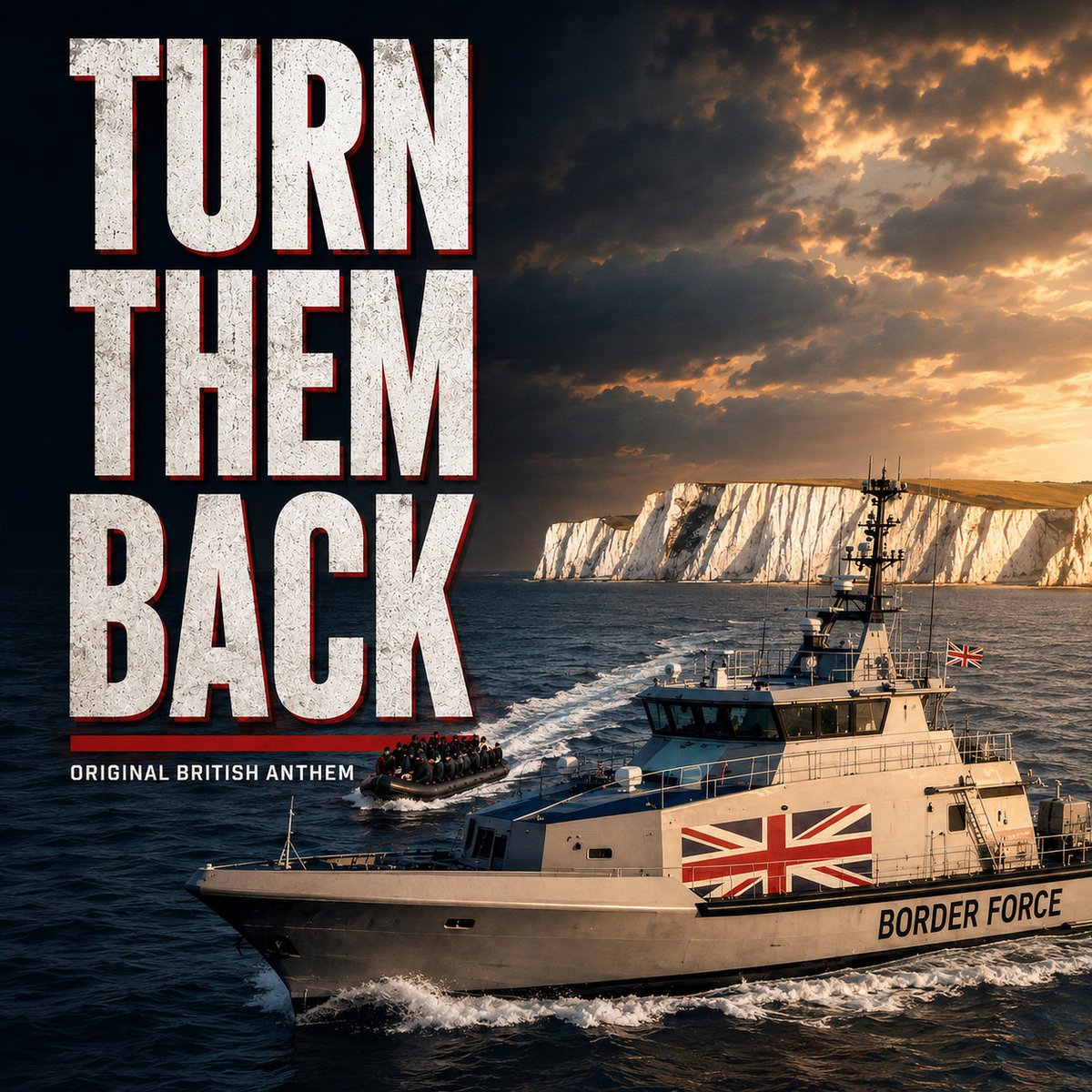 WilliamsComment's tweet photo. https://t.co/KO4VZjfNzB
You asked us to bring this song up to date. We listened- and we delivered. “Turn Them Back” returns with a powerful new sound and cinematic music video.
Secure borders. Safe returns. No hate. No fear. Hold the line. The border closes here.
#TurnThemBack #SmallBoats #UKBorders #MassImmigration