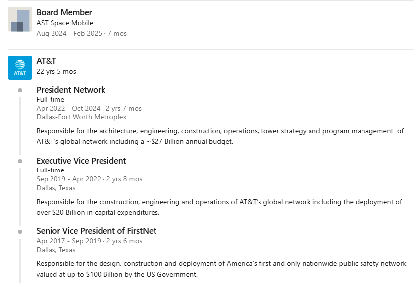 spacanpanman's tweet photo. $ASTS: 🧩 Did you know that Chris Sambar is joining T-Mobile as Chief Enterprise Officer?

➡️ He is a former AST SpaceMobile Board Member and Network Planning and Spectrum Committee Member. https://t.co/h97oryAG39