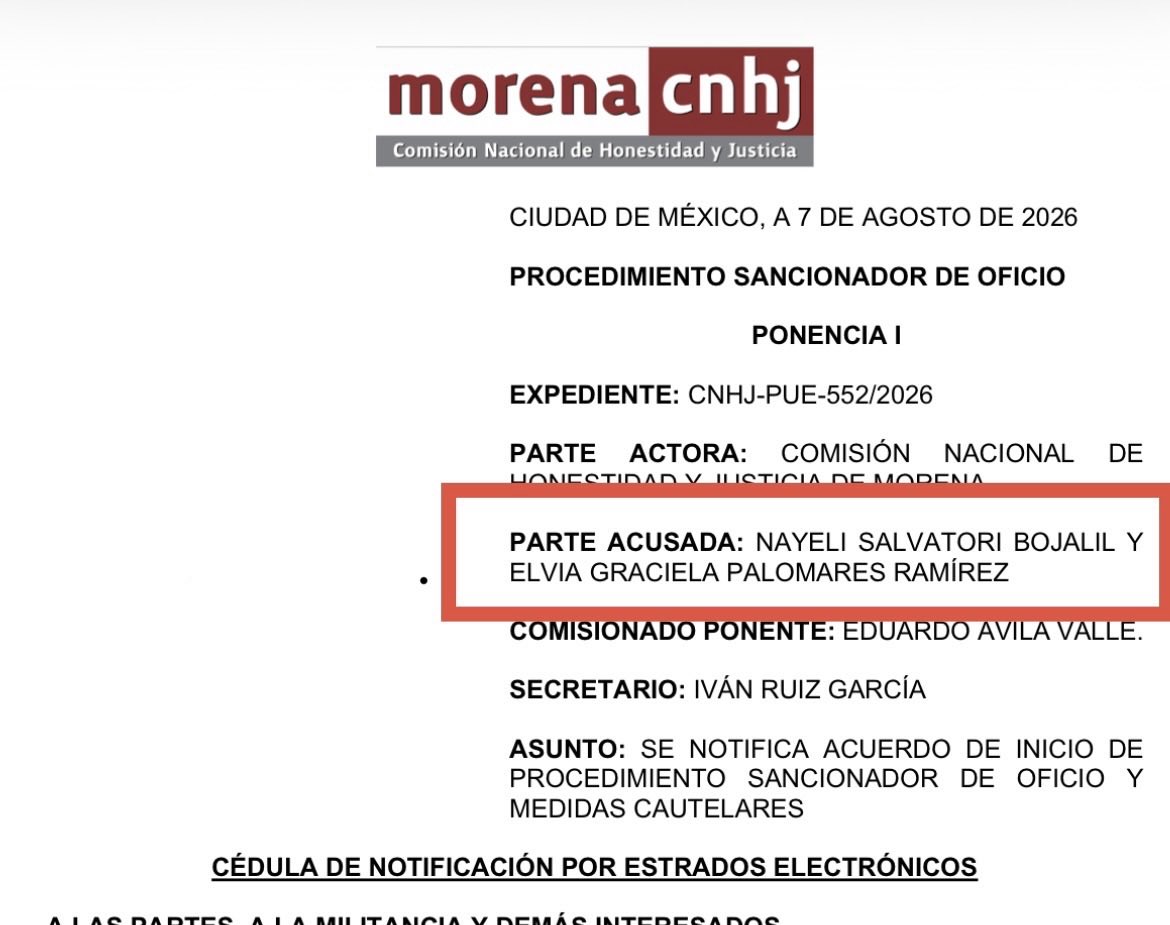 HectorBLN's tweet photo. 🚨 Al baúl de la política @NaySalvatori y @GracePalomares 

SUSPENDEN sus derechos partidistas e imponen bozal a las diputadas de Puebla para que no se hundan más.

A soportar. https://t.co/FHnI7br2cC